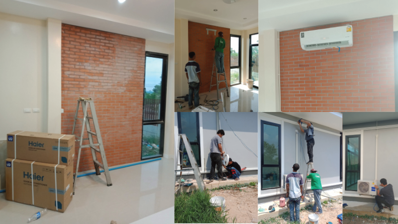 แอร์ Haier Inverter เครื่องปรับอากาศอินเวอร์เตอร์ เย็นเร็ว ประหยัดพลังงาน พร้อมตัวอย่างงานติดตั้ง