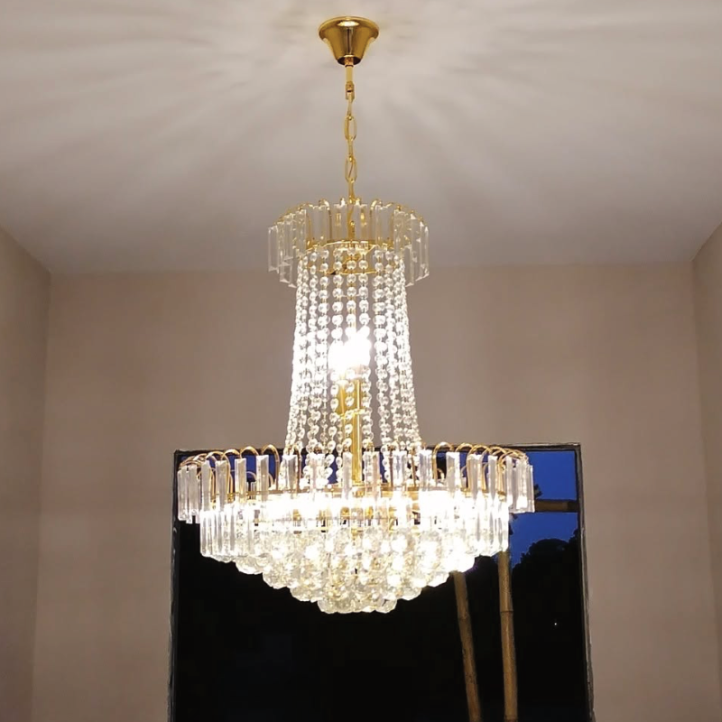 โคมไฟระย้าคริสตัลสไตล์ยุโรปขนาดใหญ่ Large Crystal Chandelier